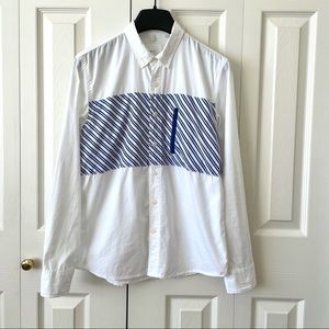 3/$30 NWOT Blue Stripe Long Sleeve Shirt for Man